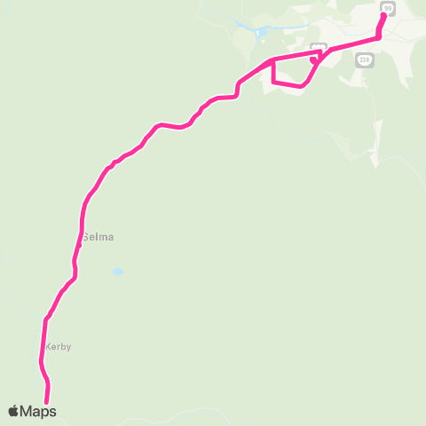 JCT Cave Junction map