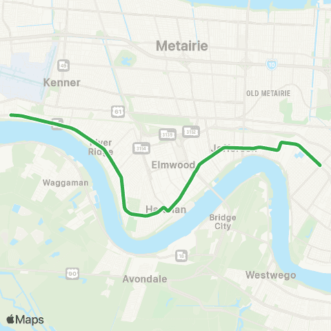 JP Transit Jefferson map