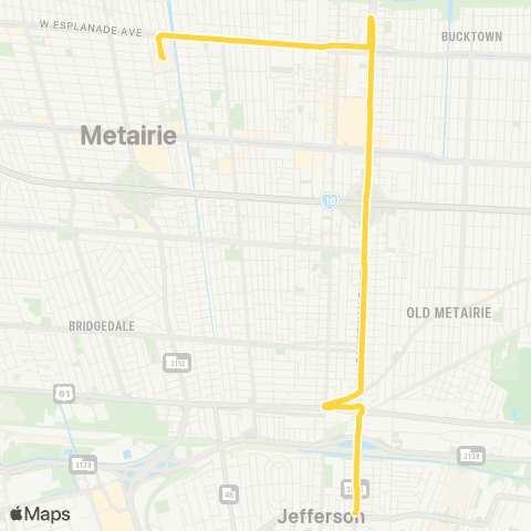 JP Transit Causeway map