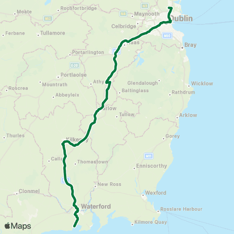 JJ Kavanagh Dublin Airport - WIT map