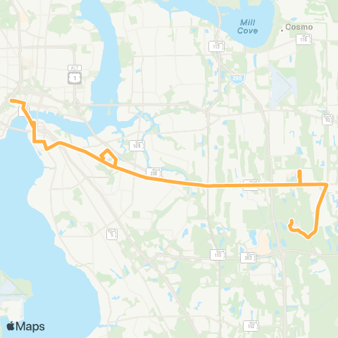 JTA Beach Blvd / Town Center map