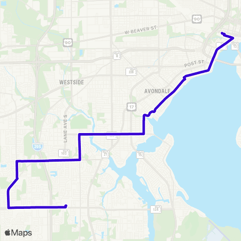 JTA Riverside / Wilson map