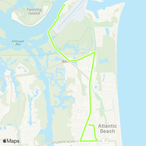 JTA Mayport map