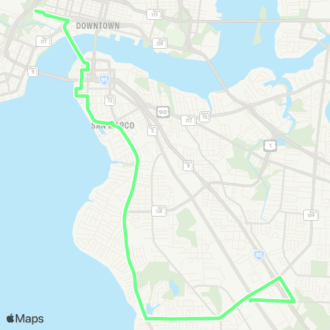 JTA San Jose / University Hub map
