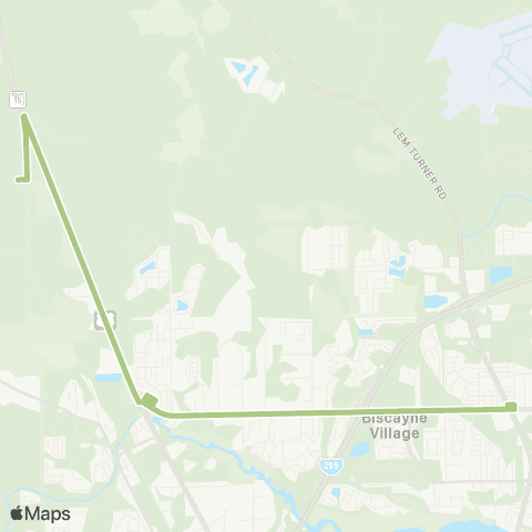 JTA Dinsmore Shuttle map