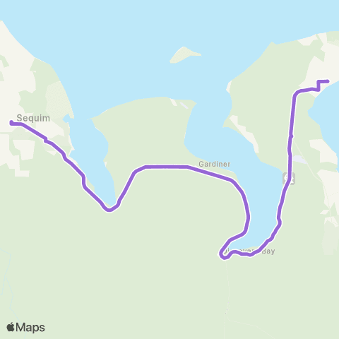 Jefferson Transit Sequim map