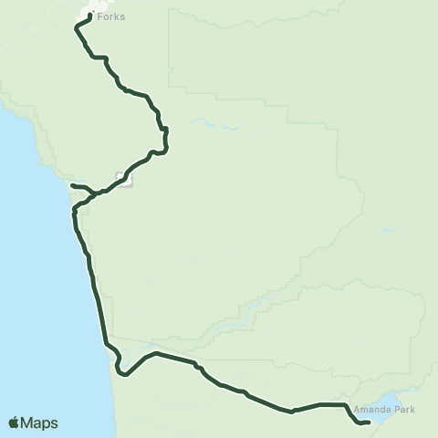 Jefferson Transit Olympic Connection map