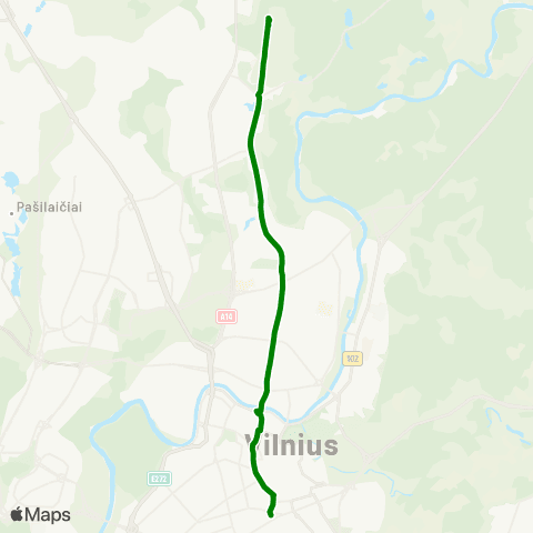 JUDU Stotis–Kalvarijų G.–Santariškės map