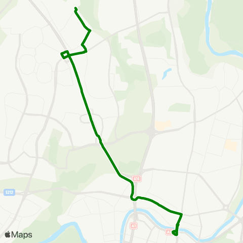 JUDU Fabijoniškės–Žaliasis Tiltas map