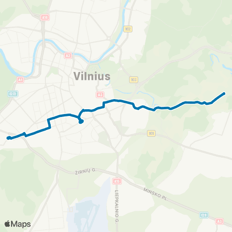 JUDU Žemasis Pavilnys–Markučiai–Stotis–Vilkpėdė map