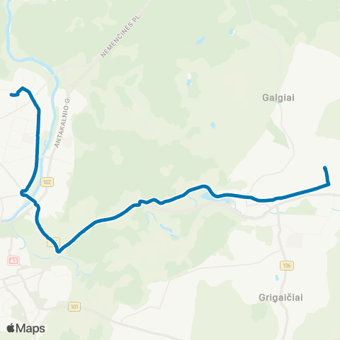 JUDU Kalvarijų–Tuskulėnų–Olandų–Arimų G. map