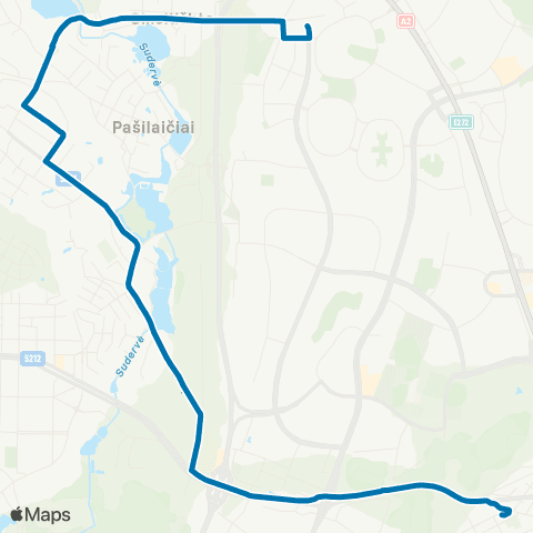 JUDU Žvėrynas–Zujūnai–Gineitiškės–Perkūnkiemis map