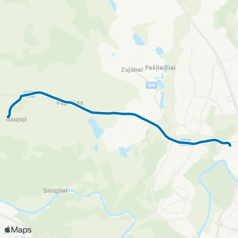 JUDU Žvėrynas–Pilaitės Pr.–Karveliškės map