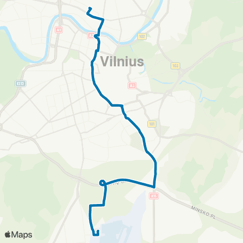 JUDU Oro Uostas–Centras–Europos Aikštė map