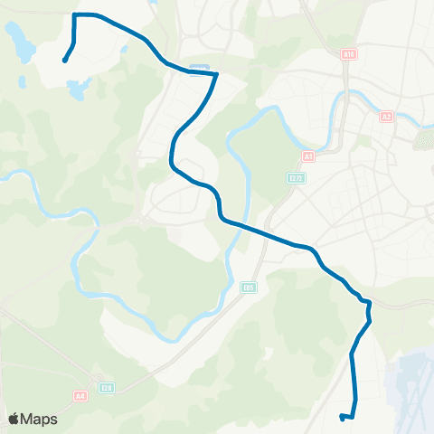 JUDU Pilaitė–Kriaučiūnai–Platiniškės map