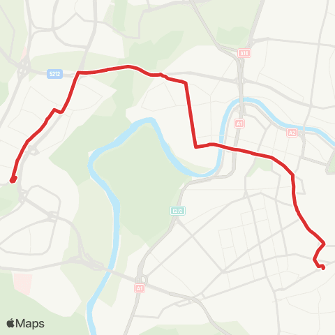 JUDU Karoliniškės–Žvėrynas–Stotis map