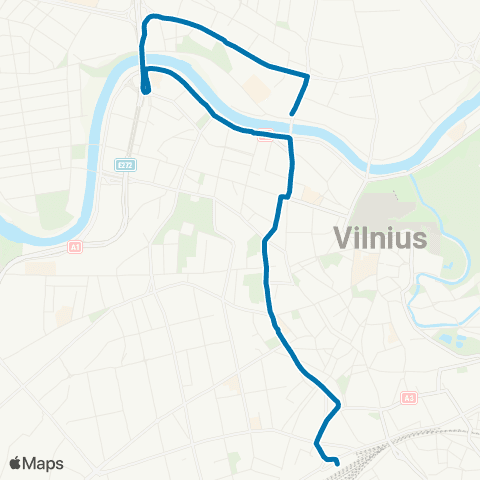 JUDU Stotis–Pylimo G.–V. Kudirkos Aikštė–Konstitucijos Pr.–Žaliasis Tiltas map