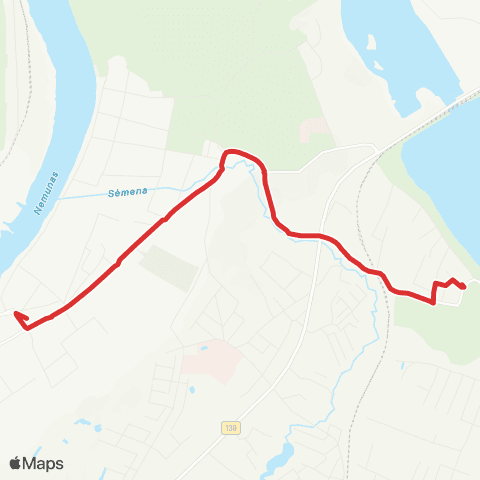Kauno Viešasis Transportas Tilto G. - Rūko G. map