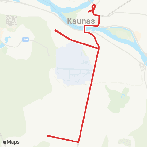 Kauno Viešasis Transportas Technikumo G. - S. Dariaus Ir S. Girėno G. - Kauno Pilis map