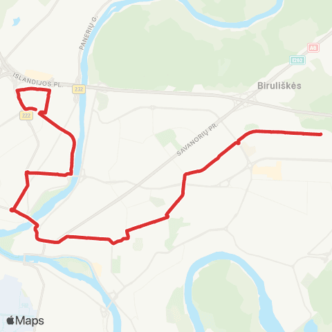 Kauno Viešasis Transportas Juozo Grušo Meno Gimnazija - Partizanų G. (Kauno Termofikacijos Elektrinė) map