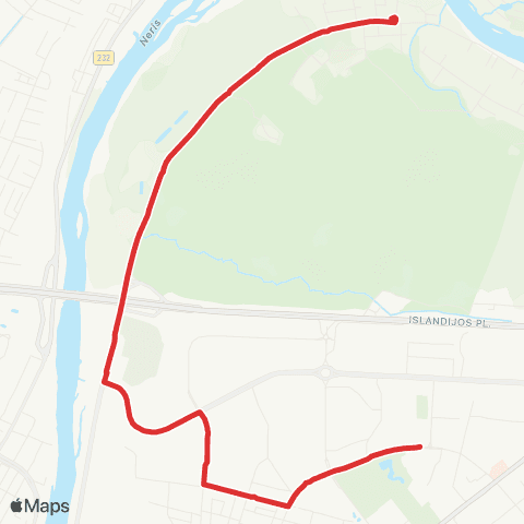 Kauno Viešasis Transportas Kleboniškis - Kalniečiai map