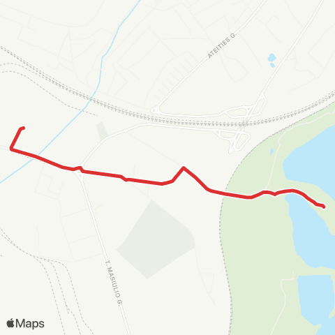 Kauno Viešasis Transportas R. Kalantos G. - Sporto Mokykla map