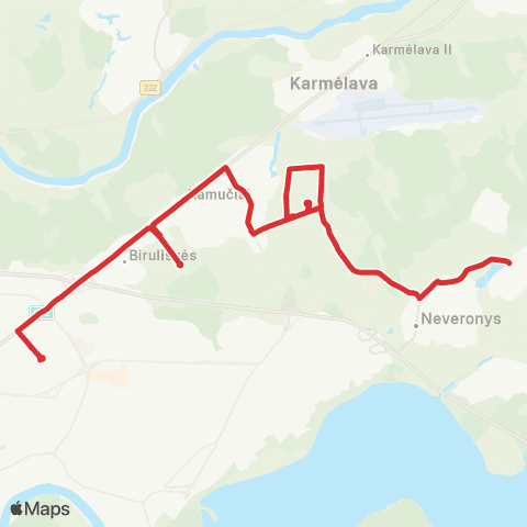 Kauno Viešasis Transportas Kovo 11-Osios G. - Lez - Neveronių Žiedas map
