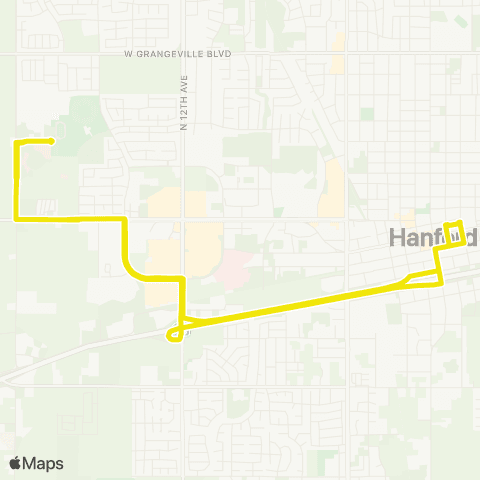 KART Yellow Line map