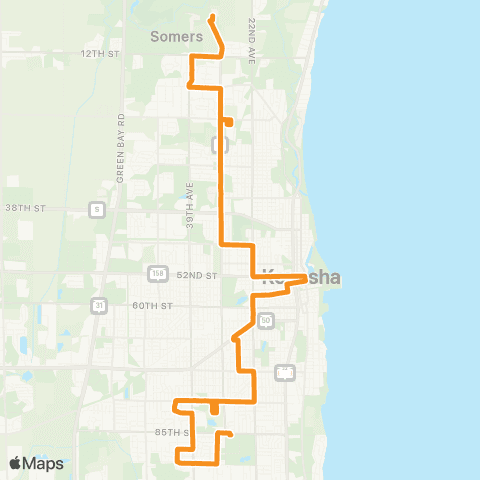 KAT UW Parkside - Isetts/Tremper map