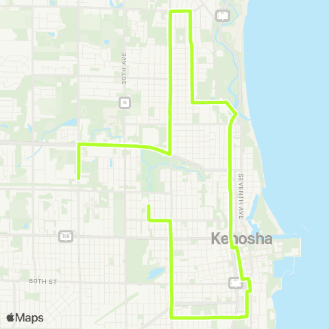 KAT School Route - Washington Middle School map