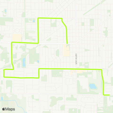 KAT School Route - Tremper High School map