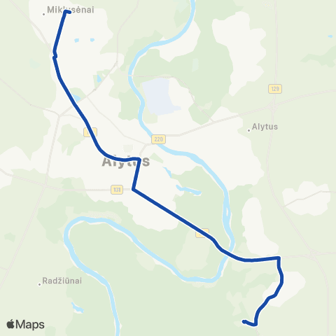 Kautra Izomega - Naujoji G. - Pulko G. - Ab "Dainava" map
