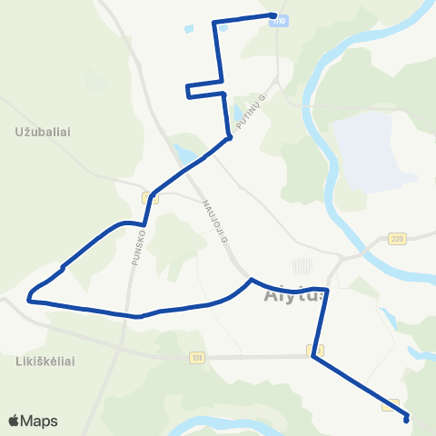 Kautra Ab "Dainava" - Sodra - Statybininkų G. - Jūratės G. - Stoties G. - Pieninė map
