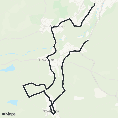The Keighley Bus Company Kilmeny Surgery - Lingfield Drive map
