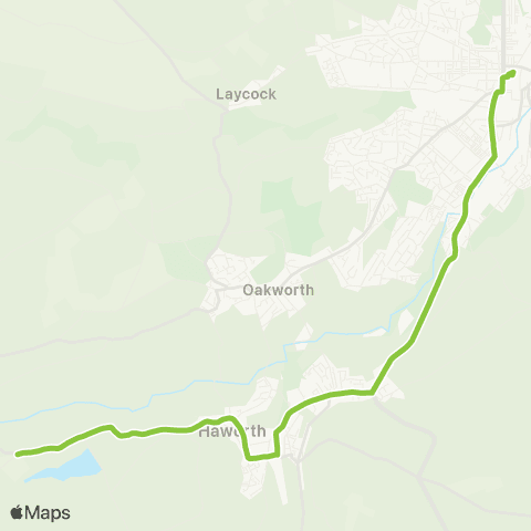 The Keighley Bus Company Hob Hill - Keighley Bus Station Entrance map