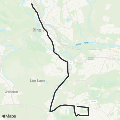 The Keighley Bus Company Grammar School - Heaton School map