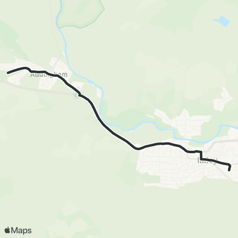 The Keighley Bus Company Wheatley Rd Clifton Rd - Silsden Rd Allotments map