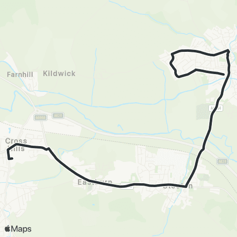 The Keighley Bus Company S Craven School Grounds - Bell Square map