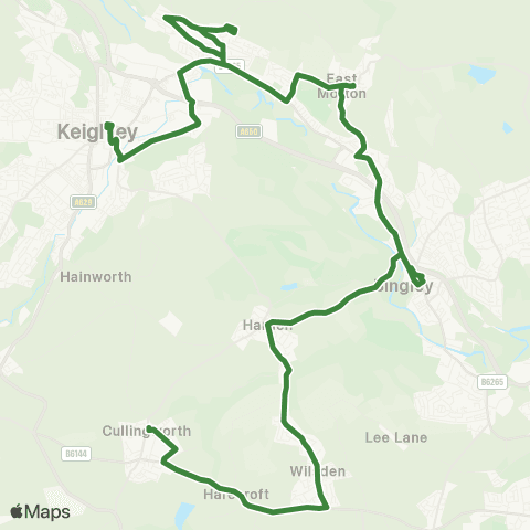 The Keighley Bus Company War Memorial - Keighley Bus Sta Entrance map