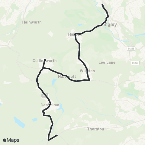The Keighley Bus Company Grammar School - Smithy Hill map