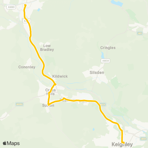 The Keighley Bus Company Keighley Bus Sta - Bus Sta Stand 5 map