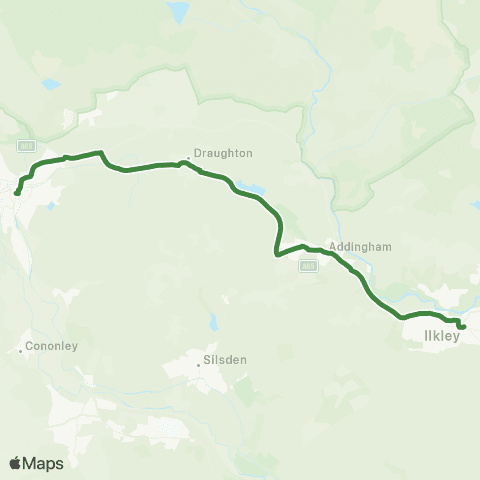 The Keighley Bus Company Bus Station Stand 4 - Ilkley Bus Station map