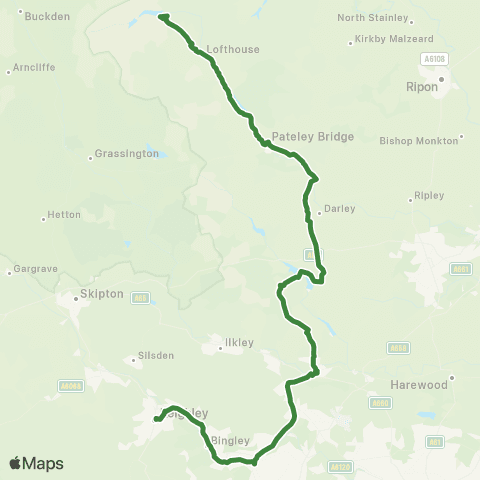 The Keighley Bus Company Scar House Reservoir - Keighley Bus Sta Entrance map