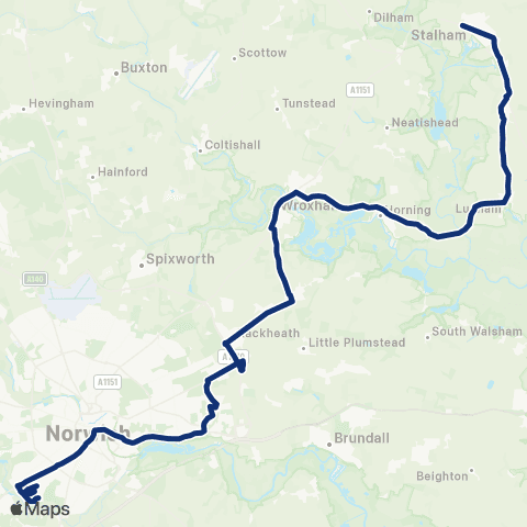 konectbus Abinger Way - Tesco map