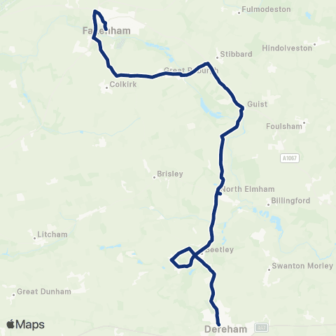 konectbus Oak Street - Market Place map