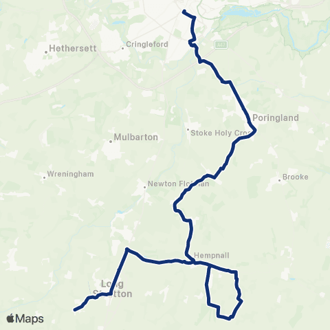 konectbus Horseshoes - Bus Station map