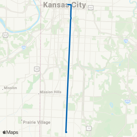 RideKC Troost map