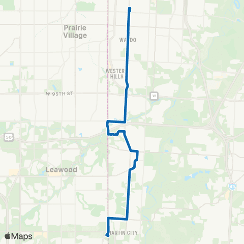 RideKC Wornall map