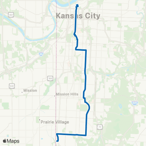 RideKC Paseo map