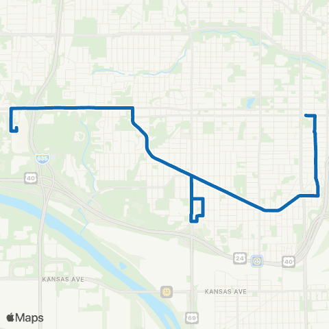 RideKC Central map
